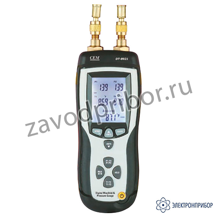 DT-8921 — манометр дифференциальный двухканальный – термометр