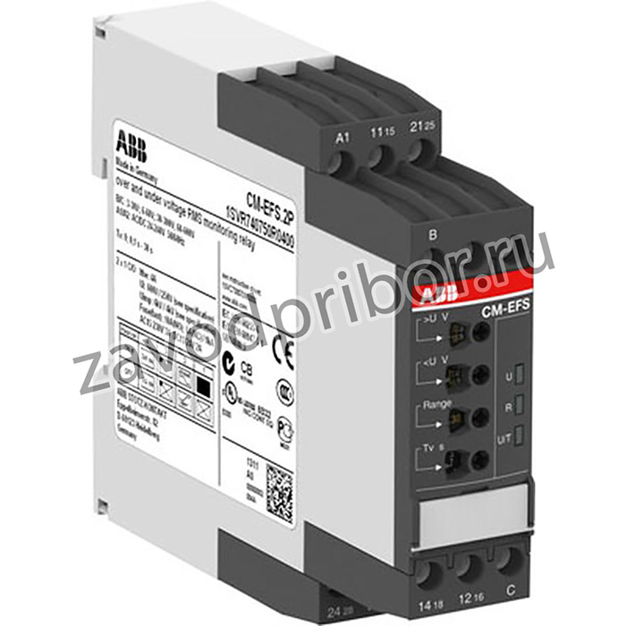 Реле контроля напряжения CM-EFS.2S 4-240В AC/DC 2ПК винтовые клеммы