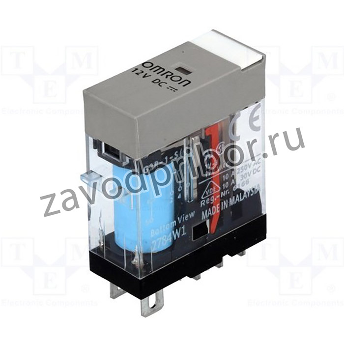 G2R-1-S-DC12(S), Реле: электромагнитное, SPDT, Uобмотки: 12ВDC, 10A/250ВAC, 2500ВА