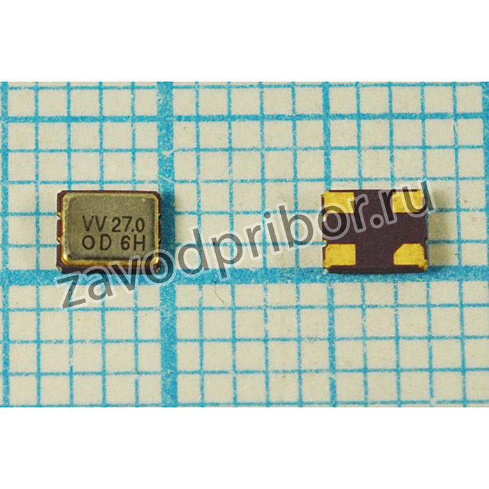 Кварцевый генератор 27000, SMD03225C4, 3,3В, DSV321SV, CMVCXO
