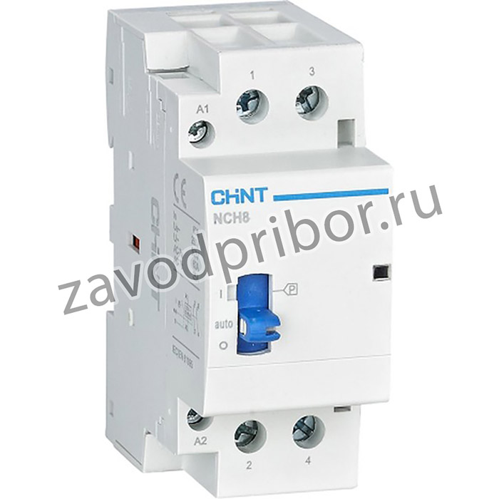 CHINT Контактор модульный с ручн. упр. NCH8-20M/20 AC220-240В 50/60Гц (R)