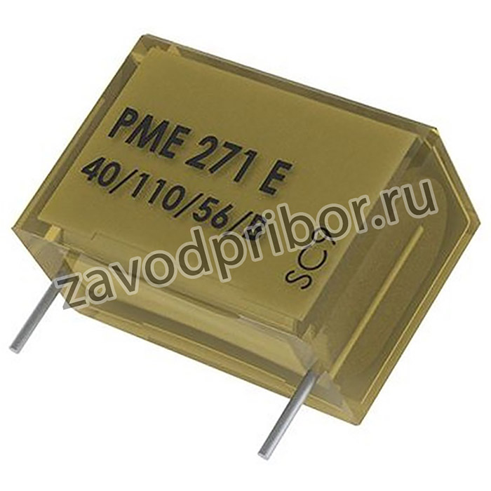 PME271M522MR30, Конденсатор: бумажный, Х2, 22нФ, 275ВAC, Шаг: 15,2мм, ±20%, ТНТ