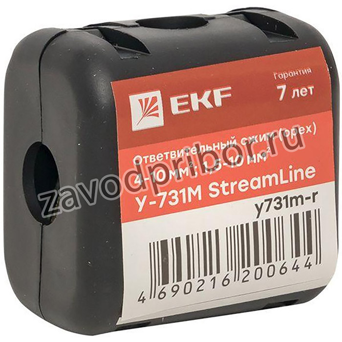 Сжим ответвительный У-731М (4-10/1.5-10кв.мм) (орех) StreamLine розн. стикер EKF y731m-r