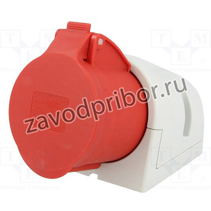 125-6, Разъем: питания AC, трехфазный, гнездо, "мама", 32А, 400ВAC, IP44