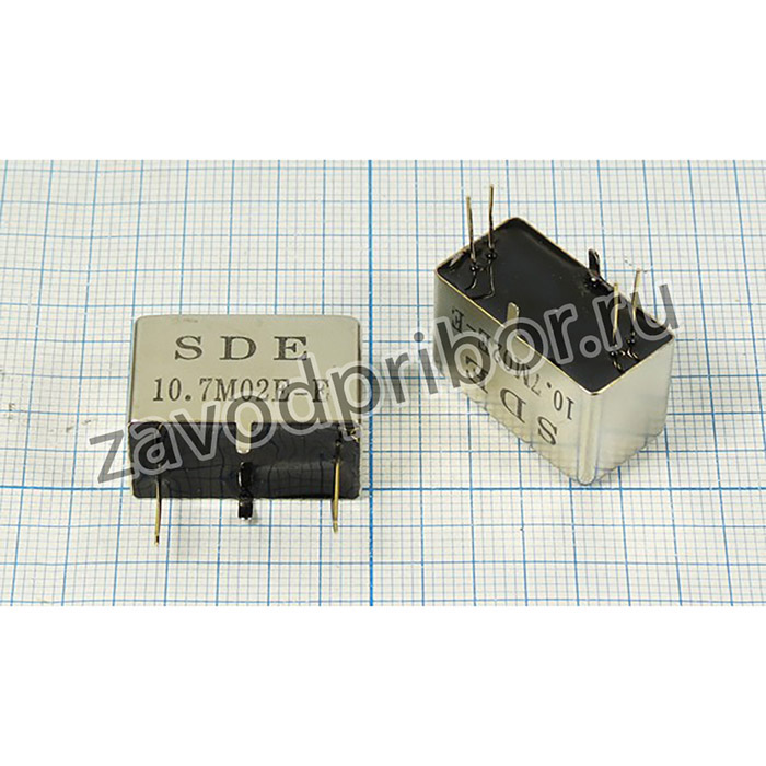Кварцевый фильтр 10700, 2,4/3 ,Корпус L-3 ,Выводы 4P ,10,7M02E-E ,10 порядок ,Полосовой