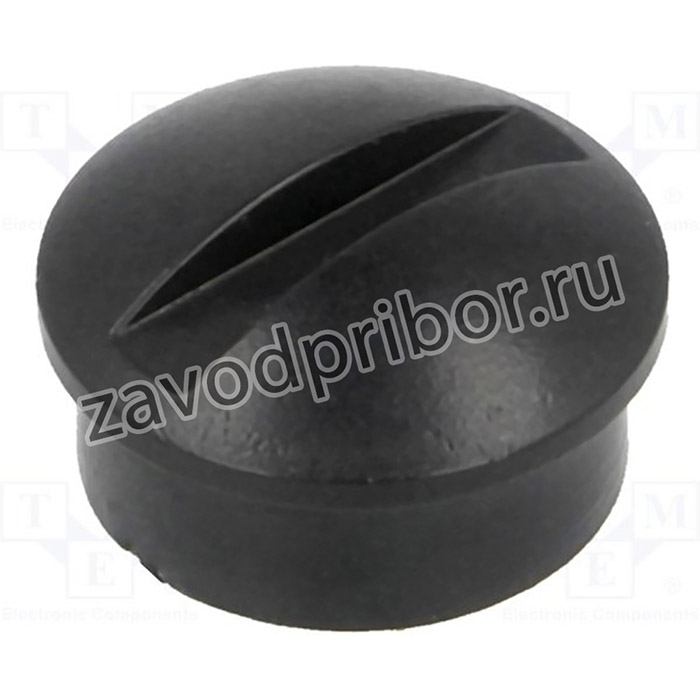 GC6M-12X3, Ручка, миниатюрный, пластмасса, dоси: 6мм, d12x3мм, черный