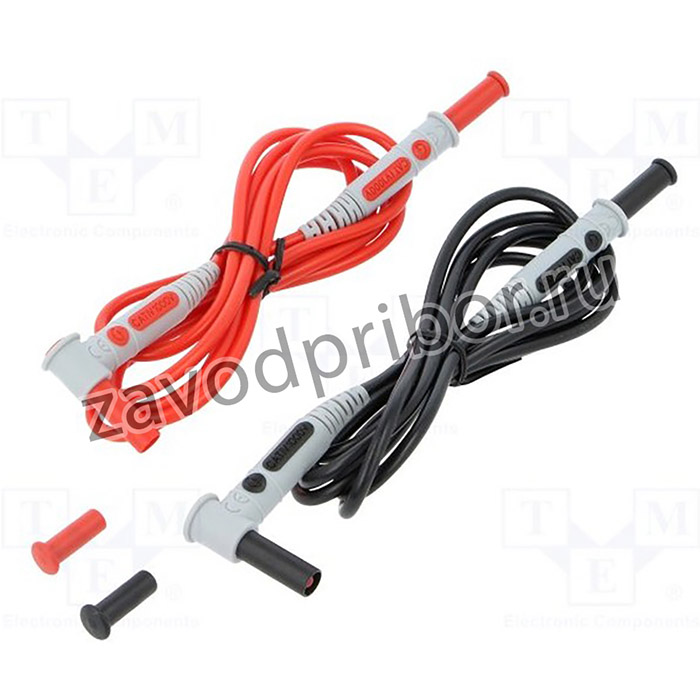 CA-P01295453Z, Измерительный провод силикон 1,5м черный и красный