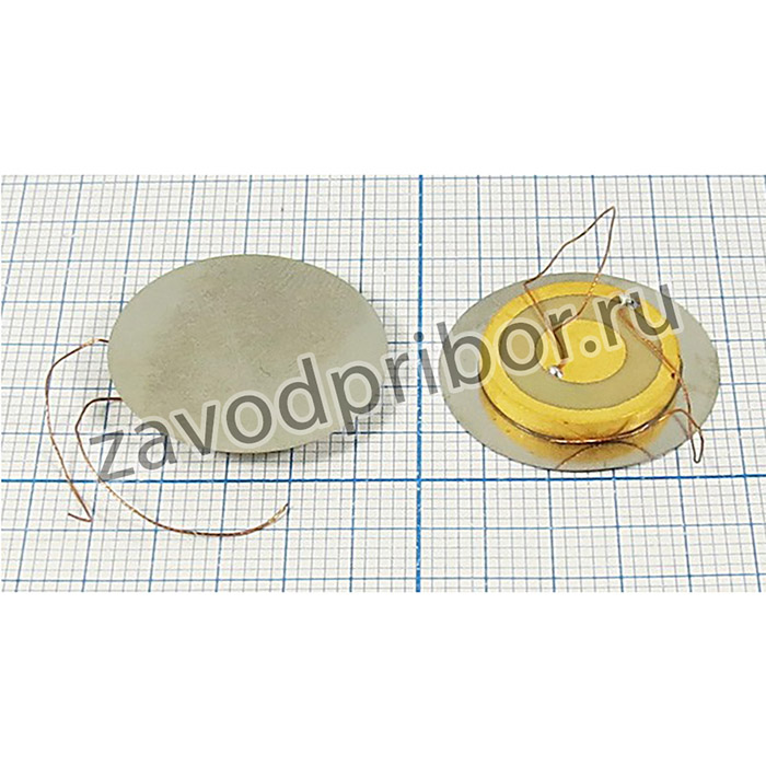 Пьезоэлектрическая диафрагма для ультразвукового диапазона с золочением, 22.5x2мм, 975кГц,пбу 22,5x2,22\\P\975\2L40\ AW5J0980K01L117Z\AUDIOW