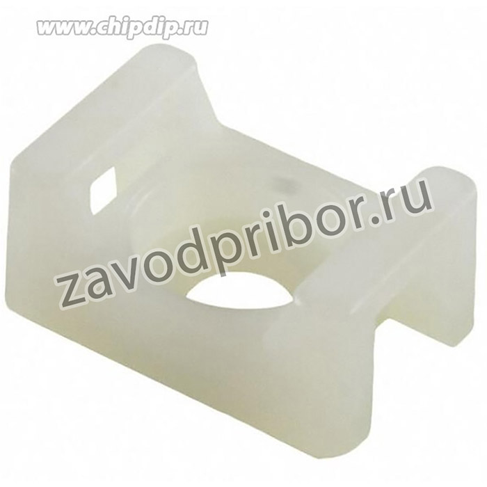 Площадка с монтажным отверстием ПМО 23*16 белый (уп./100 шт) HLT