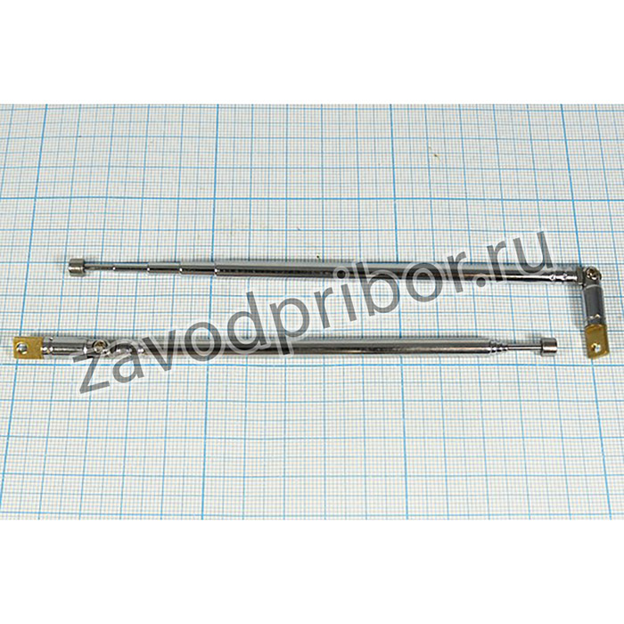 Антенна телескопическая, Ш 6,0x 8,0x1,5/M 3,0, d 5, длина 140~430, 5+колен
