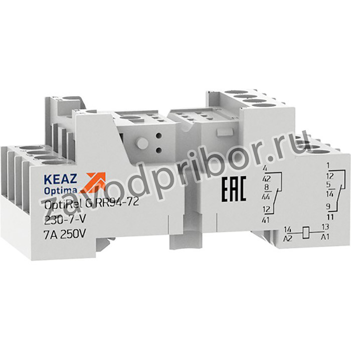 Розетка для реле OptiRel G RR94-72-230-7-V КЭАЗ 281170