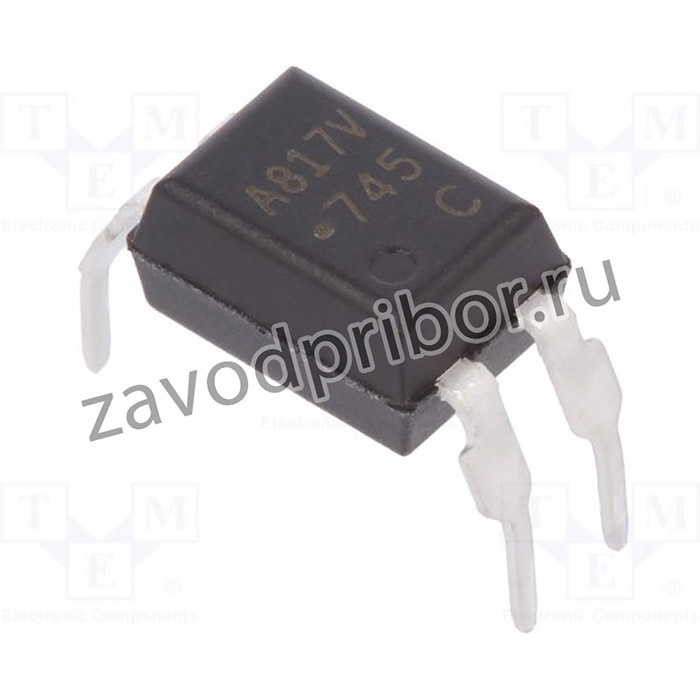 HCPL-817-W6CE, Оптрон, THT, Каналы: 1, Вых: транзисторный, Uизол: 5кВ, Uce: 70В, DIP4