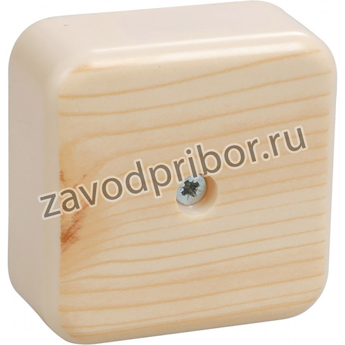 IEK Коробка КМ41206-04 распаячная для о/п 50х50х22 мм сосна (4 клеммы 3мм2)