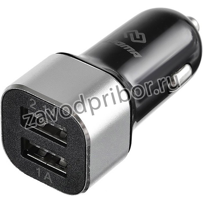 Автомобильное зар./устр. Digma DGCC-2U-3A-BS 15W 2.1A+1A 2xUSB универсальное черный