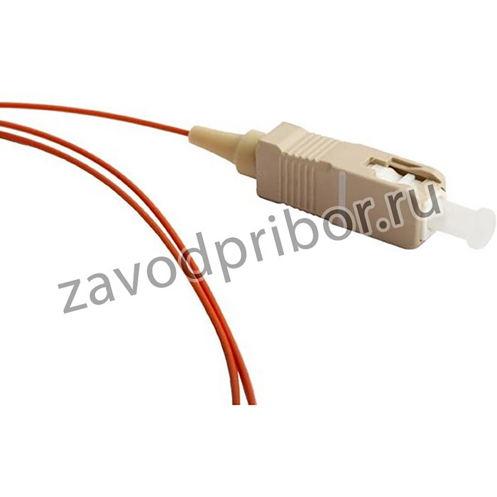 01 Пигтейл волоконно-оптический Hyperline, MM 62.5/125, SC, 1м, LSZH, оранжевый