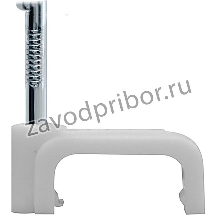 Скоба для крепления кабеля плоская СПП- 4 50 шт