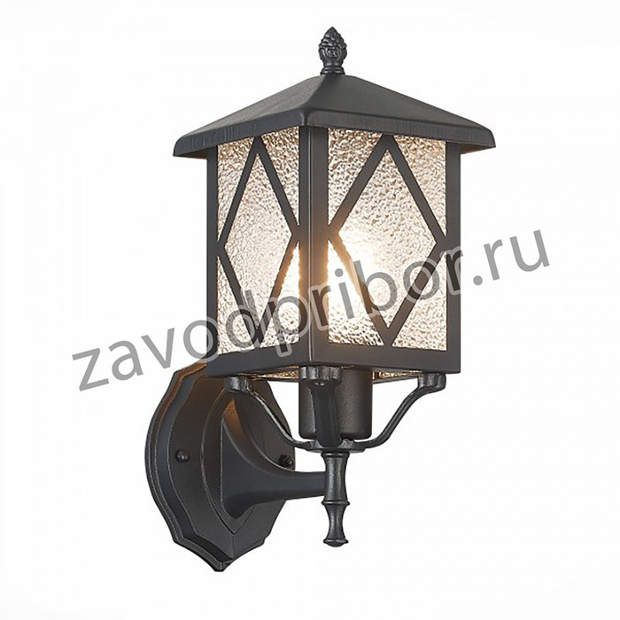 ST LUCE SL084.401.01 Светильник уличный настенный Черный/Черный, Прозрачный E27 1*60W