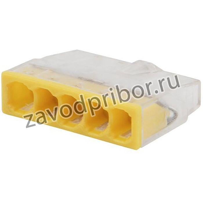 Экспресс-клемма строительно-монтажная СМК 2273-205 5-проводная 0.5-2.5кв.мм (блист.20шт) Rexant 07-3214-20