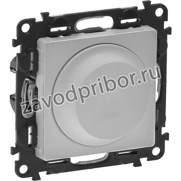 Legrand Valena LIFE DIY Алюм Светорегулятор поворотный универ. 300Вт без нейтрали