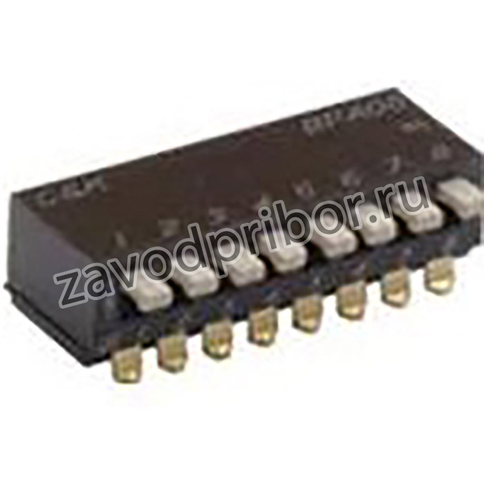 BPA10SB, Switch DIP OFF ON SPST 10 Piano 0.1A 24VDC Gull Wing 1000Cycles 2.54mm SMD Tube