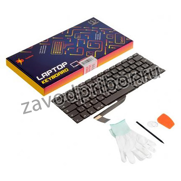 (A1398 angular enter RUS) клавиатура для Apple MacBook Pro Retina 15 A1398 Mid 2012 - Mid 2015 (ZeepDeep Haptic) Г-образный Enter RUS