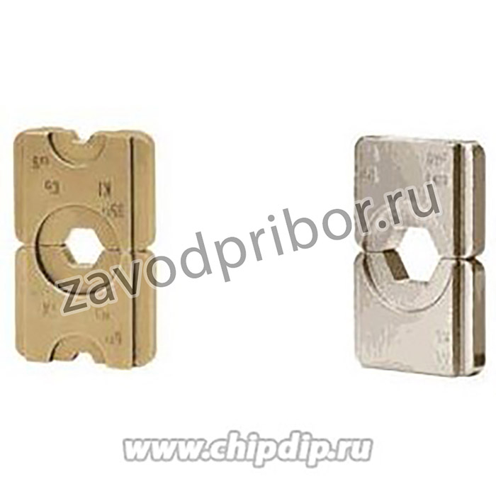 HD5635, Матрица серии "5" для трубч. медных DIN наконечников для двух сечений 6+35 мм2 (шестигранник)