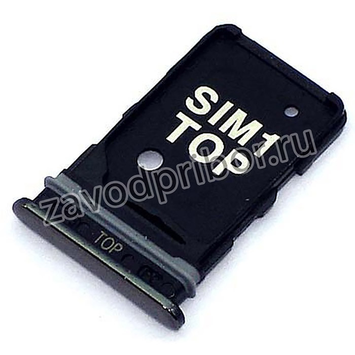 Держатель (лоток) SIM карты для Samsung Galaxy A80 (A805F) черный