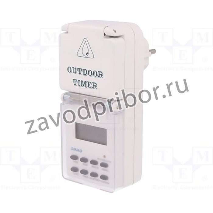 OR-PRE-432, Программатор времени, Диапазон: 1мин-7дней, 230ВAC, IP44