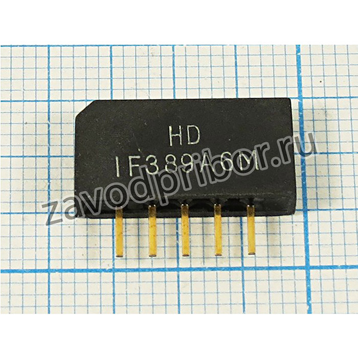 Кварцевый фильтр 38900, Корпус SIP5K ,Выводы 5P ,HDIF389A6M ,Полосовой