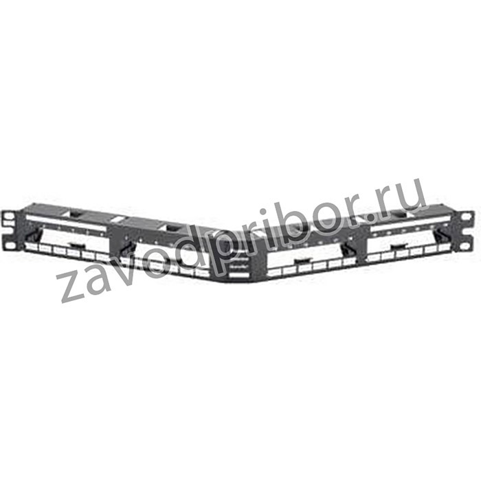 QASP24BL, Fiber Optic Connectors QN Metal Patch Pnl Angled, 24 Port 1RU
