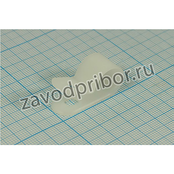 Скоба 12\белая\ПВХ\1/2R; скоба 12\\бел\ПВХ\1/2R