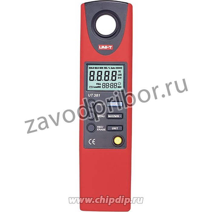 UT381, Люксметр, LCD,двойной,с подсветкой, 0-20000лк, 195x45x26мм