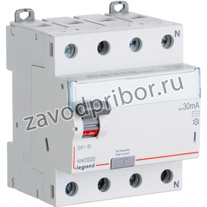 Legrand DX3 УЗО 4P 40А AC 100мА N справа