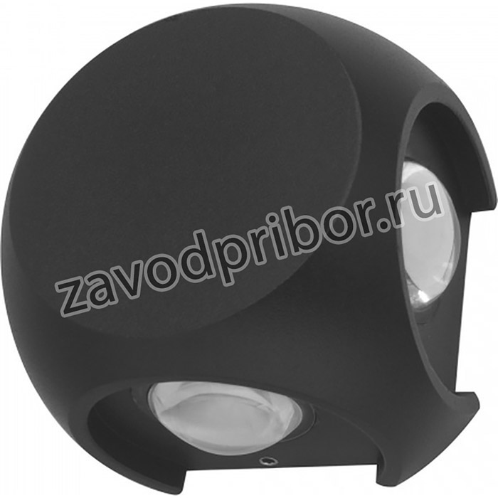 ST LUCE SL9505.401.01 Светильник уличный настенный Черный/Черный LED 1*4W 4000K