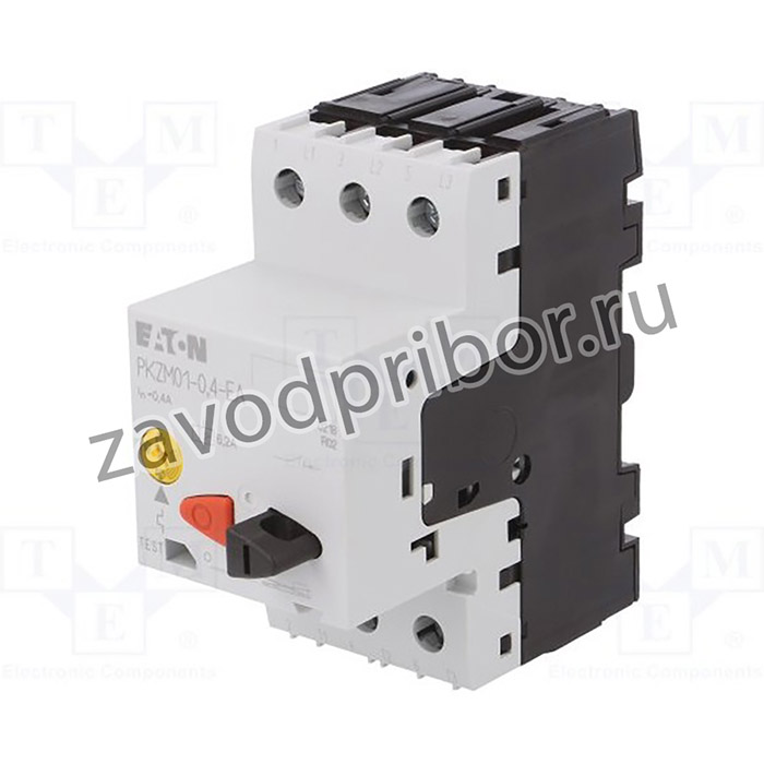 PKZM01-0.4-EA, Выключатель двигателя, 0,09кВт, 220-690ВAC, DIN, IP20, -25-55°C