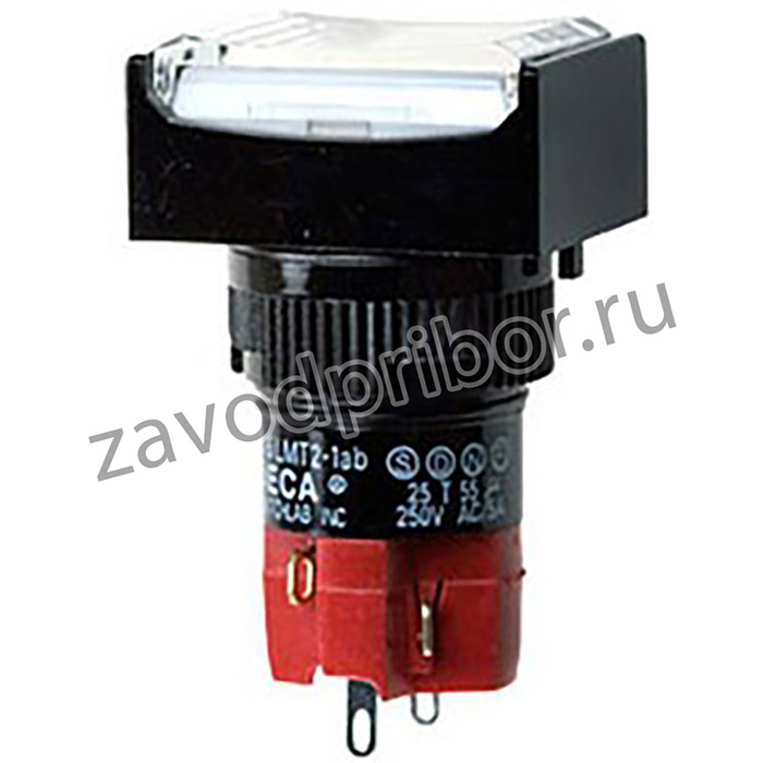 D16LMT2-1ABKW, кнопка без фиксации с LED подсветкой 250В 5А
