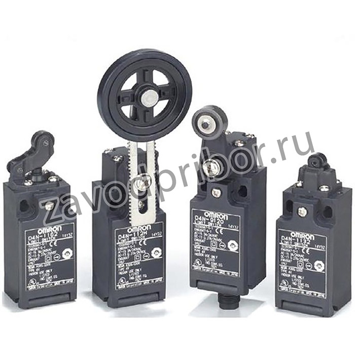 D4N-4172, Концевой выключатель, угловой рычаг с роликом, NO + NC, 10А