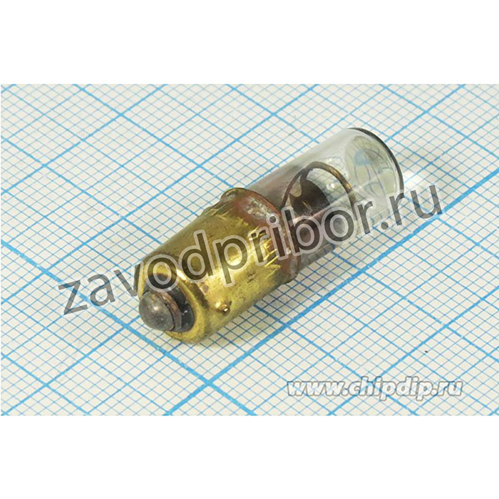 Лампа неоновая с байонетным цоколем красного свечения; Л \B 9s/14\ \кр\\ 9 x30\ГР\ТН-0,2-2\постоян ток