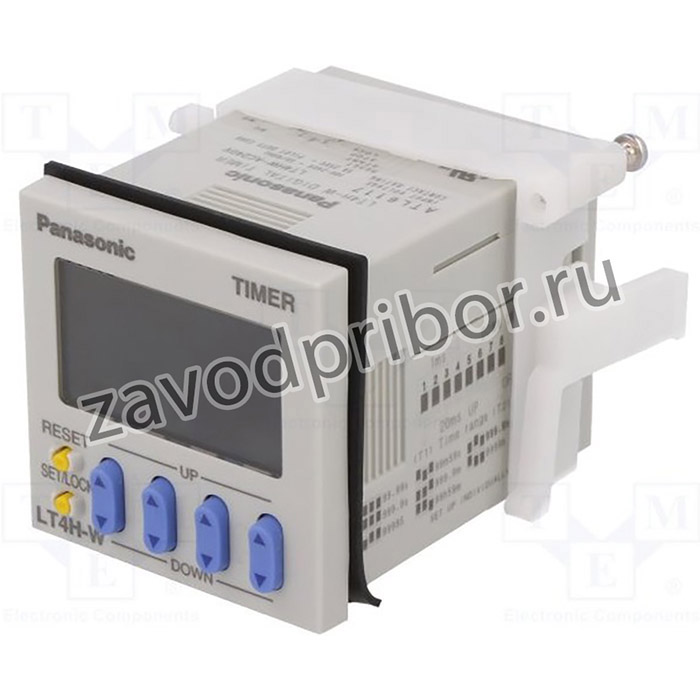 LT4HW-AC240V, Реле времени, Диапазон: 0,01с-9999ч, SPDT, 100-240ВAC, 45x45мм