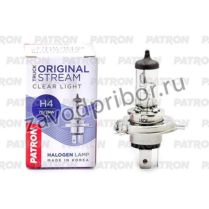 PLH4-75/70, Лампа галогенная H4 24V 75/70 W P43t Сделано в Корее