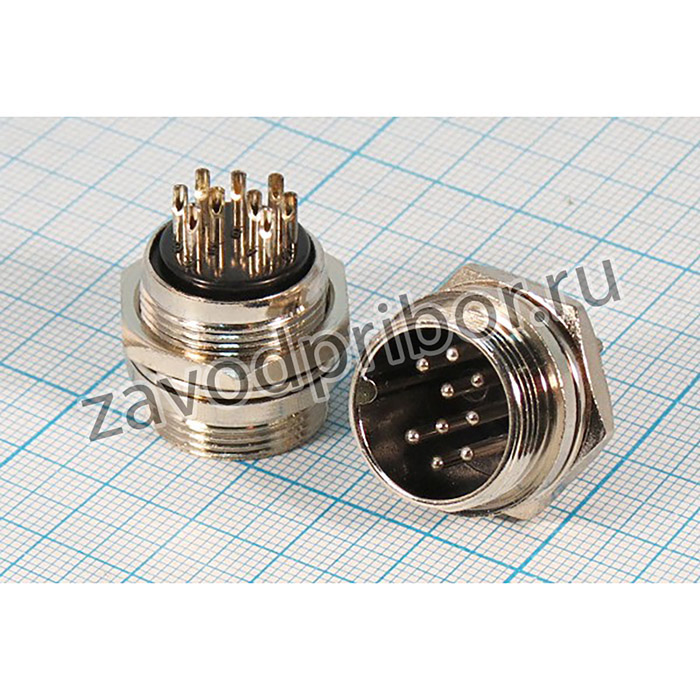 Штекер микрофонный MIC20\ 9P\пан\М19\\XS20JK9P- M[MS-DF-20-9]; шт мик MIC20\ 9P\пан\М19\\XS20JK9P- M[MS-DF-20-9]