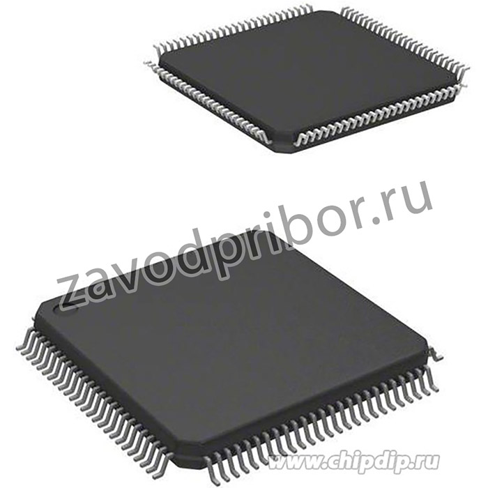 STM32F303VCT6, Микроконтроллер ARM Cortex-M4, 32-бит, 120МГц, 256K Flash, 48К RAM, 80 I/O [LQFP-100]