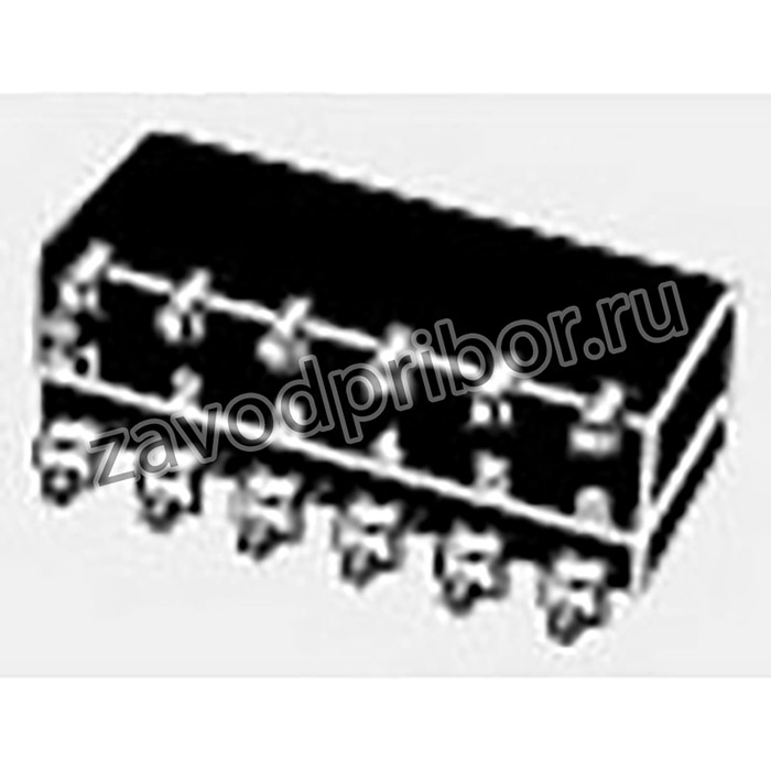 A6SR-8104, Switch DIP OFF ON SPST 8 Piano 0.025A 24VDC Gull Wing 1000Cycles 2.54mm SMD Stick