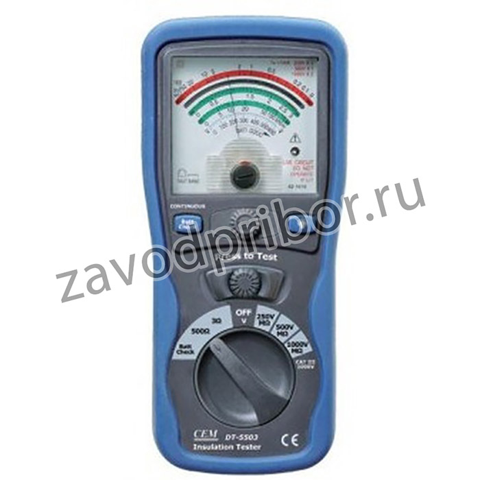 DT-5503 Аналоговый тестер изоляции и электропроводимости