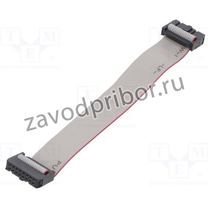 FC16600-S, Шлейф с разъемами IDC, 16x28AWG, Ш.шлейфа 1,27мм, 0,6м