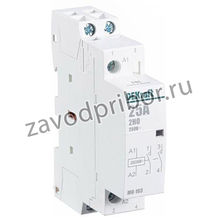 18064DEK, Контактор модульный 25А 230В 2НО МК-103 DEKraft