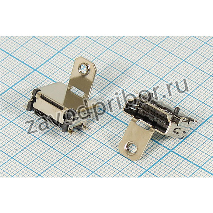 № 2652 гн HDMI\19C4C\плат SMD\угл 1отв\HDMI7004; гн HDMI\19C4C\плат SMD\угл 1отв\HDMI7004