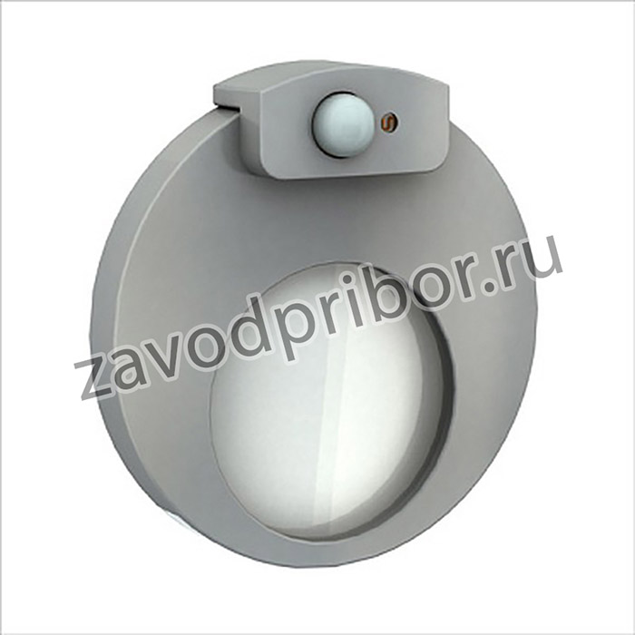 Zamel Светильник MUNA Алюминий/Хол.бел. в монт.коробку, 230V AC с датчиком движения