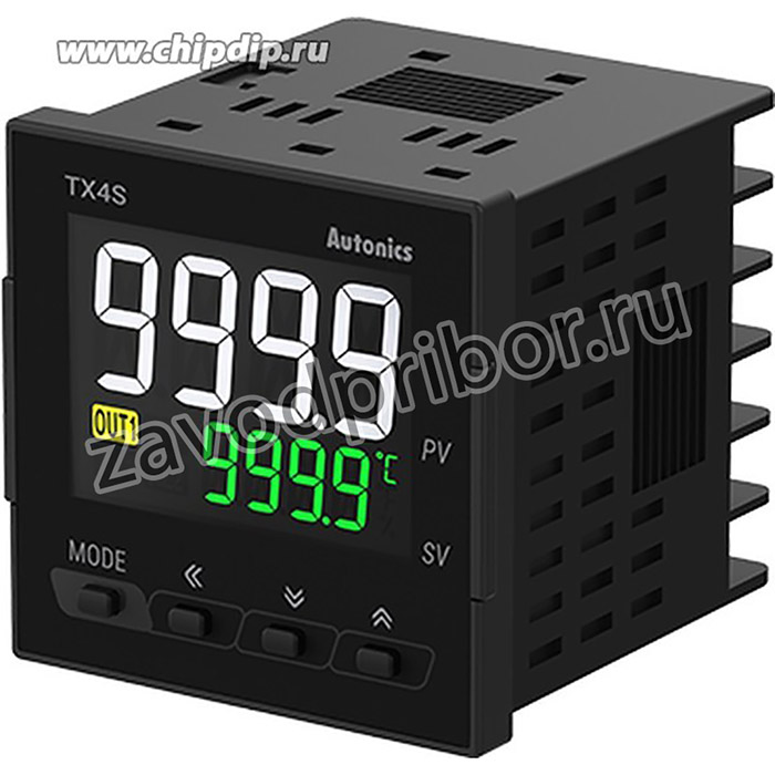 TX4S-B4S 100-240 VAC температурный контроллер ПИД, 48x48, упр. выход ТТР + 2 аварийных выхода, RS485
