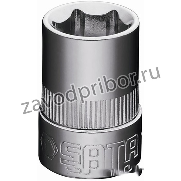12308, Головка торцевая, шестигранная, 13 мм. (SATA)